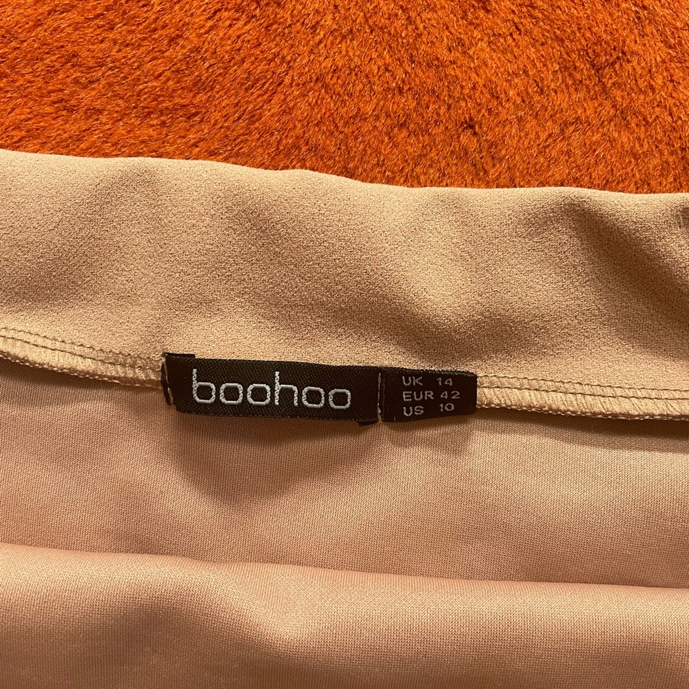 Pink Asymmetrical Pencil Skirt - Picture 5 of 5